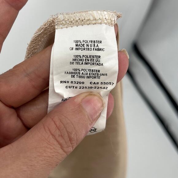 Y2K Bebe Cowl Neck Slip Dress Sz XS Champagne Satin USA Glam 90s Coquette Party - Picture 8 of 10